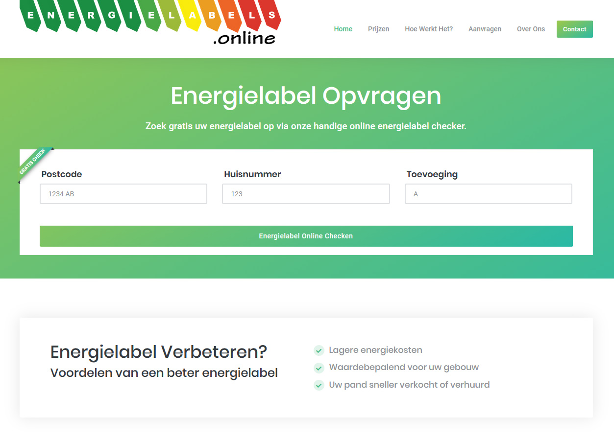 Energielabels online